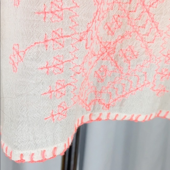 Anthropologie Maeve Neon-Stitched Peasant Blouse - Picture 4 of 8